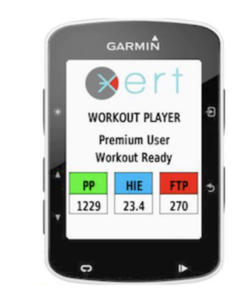 Training mit Xert - Workout Player Garmin 